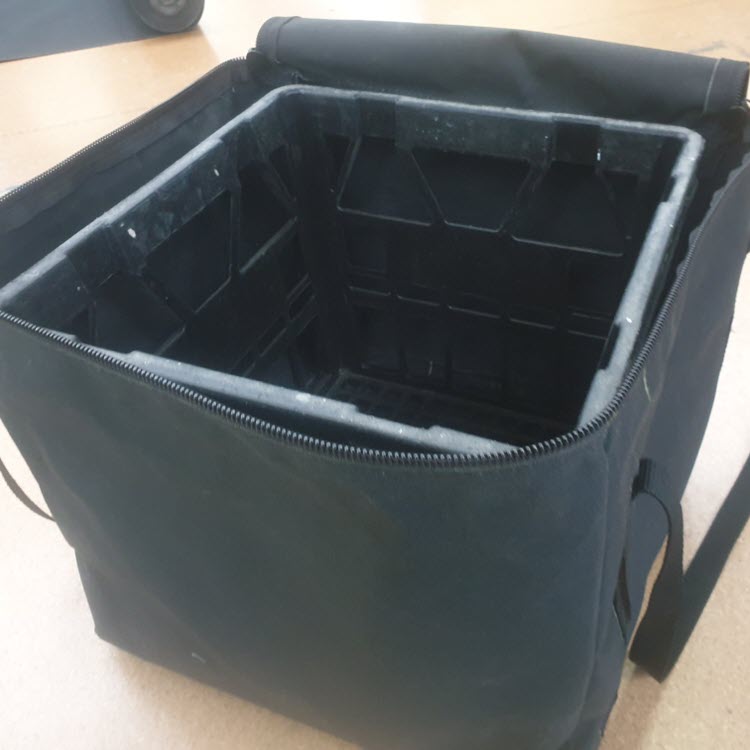 Canvas Milk Crate Cover